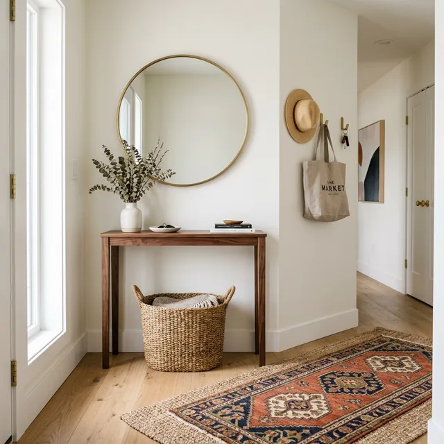 How to style a small entryway without making it feel cramped